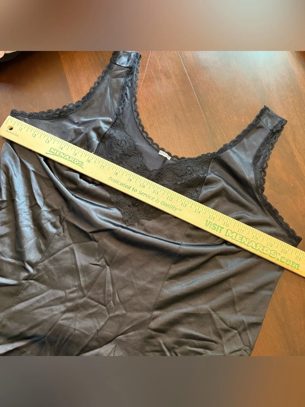 Vintage Black Lace Cami L/XL - Picture 4 of 5